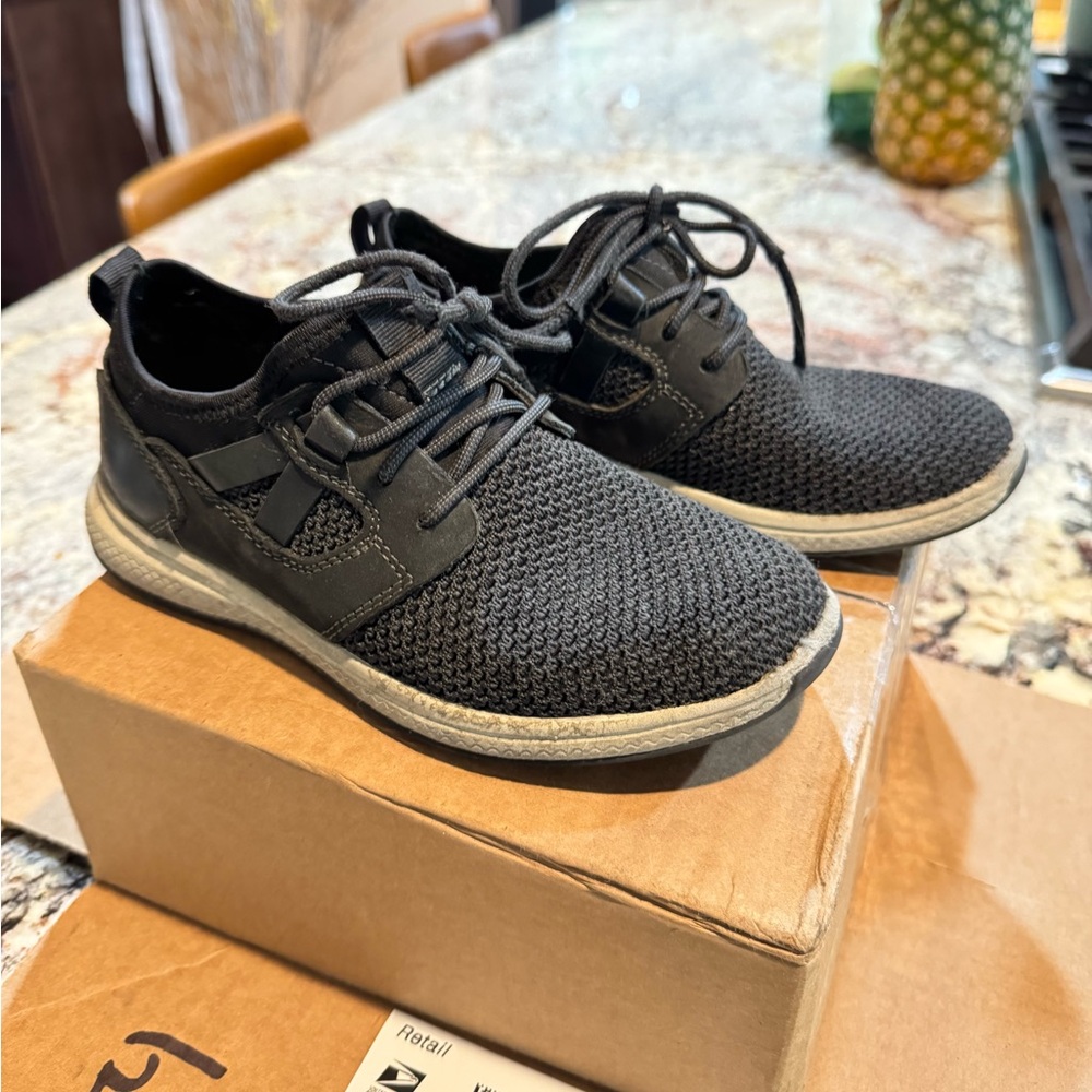 2 pair boy shoes size 1